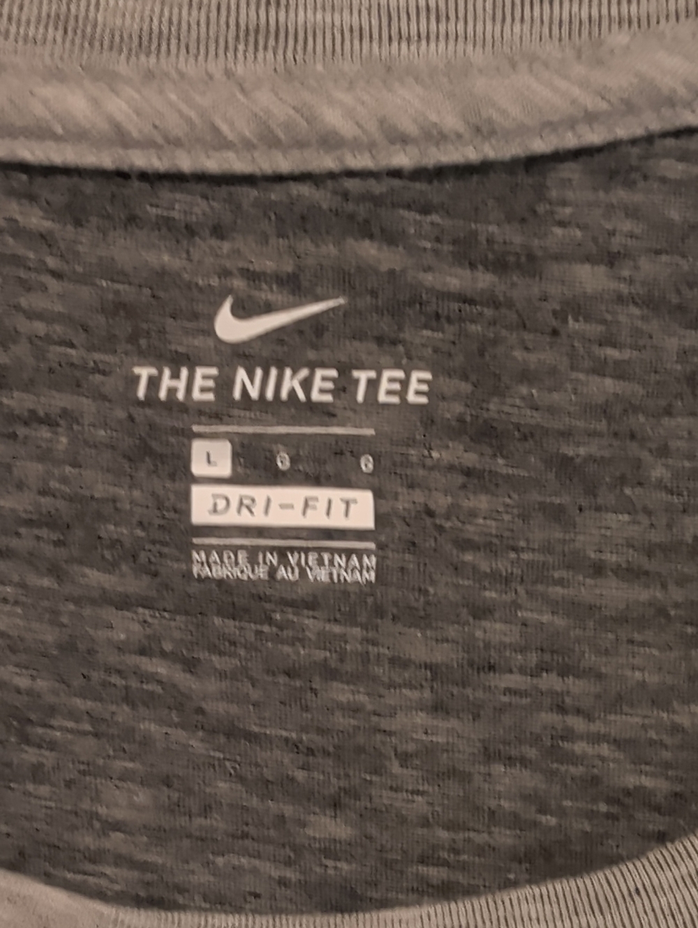 Nike Women’s Gray Short-Sleeve Logo Tee - Picture 2 of 4